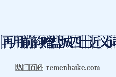 再用前韵赠盐城四士近义词是什么意思的图片